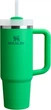 Термочашка стальная с двойной вакуумной изоляцией Stanley Quencher H2.0 Flowstate 0,89 л Meadow - изображение 1