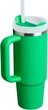 Термочашка стальная с двойной вакуумной изоляцией Stanley Quencher H2.0 Flowstate 0,89 л Meadow - изображение 2