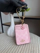 Картхолдер рожевий милий coach маленький гаманець візитниця натуральна шкіра - изображение 8