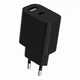 Зарядний пристрій Gembird 1xUSB-C + 1xUSB 12W black (TA-UC-2AC12-01-BK) - зображення 3