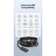 Дата кабель USB 2.0 AM/AF 10.0m Active black VENTION (CBKBL) - зображення 3
