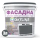 Краска Акрил-латексная Фасадная Skyline RAL 7012 Графитовый Шторм 3л - изображение 2