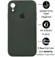 Чохол Silicone Premium case з захистом камери для iPhone XR Full Camera Protective dark green 0032 - изображение 1