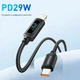 Кабель Essager Type-C Lightning PD 29w 1м з дисплеєм быстрая зарядка для iPhone - изображение 3