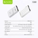 УМБ повербанк BAVIN PC1066S 10000 mAh Wireless FAST CHARGING 22.5W White - изображение 7