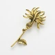 Брошь BROCHE бижутерия Цветы Чертополох золотистая BRBF115373 - изображение 3