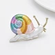 Брошь BROCHE бижутерия Животные Улитка разноцветная BRSF115375 - изображение 2