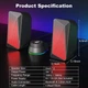 Компьютерные колонки SOULION C30, питание от USB и 3.5 мм AUX - изображение 2