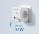 Розгалужувач мережевий фільтр LENCENT USB и Type C 7 в 1 4000W 16A з вимикачем (PA037EU-PD) - зображення 3
