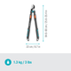 Сучкоріз Gardena TeleCut Pro L 50 мм (12041-20.000.00) - зображення 5