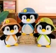 Мягкая плюшевая игрушка пингвин в оранжевой шляпке 25 см - изображение 3