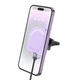 Автодержатель с БЗУ Hoco HW17 Crystal (air outlet) Romantic purple - изображение 1