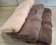 Набір турецьких бамбукових махрових рушників Zeron 3 штуки 50х90 Bamboo Brown - зображення 3