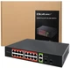 Przelacznik sieciowy Qoltec SWITCH Gigabit Ethernet PoE 16 x RJ45 PoE / 2 x RJ45 Uplink / 2 x SFP 250W 1000 Mbps (5901878522920) - obraz 5