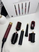 Стайлер для волос 6в1 Airwrap HS08 Red Velvet/Gold фен щетка мультистайлер для укладки волос, выпрямитель - изображение 9