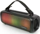 Портативна Bluetooth колонка REAL-EL X-717 Black — потужність 8 Вт, Bluetooth 5.1, TWS стерео, USB та AUX, акумулятор 1500 мА·год, RGB підсвітка, мікрофон Hands-Free - зображення 3