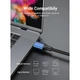Кабель мультимедійний HDMI M to HDMI M 1.0m 8K cotton braided blue Vention (ALGLF) Vention ALGLF 995949 - зображення 4