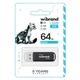 USB флеш накопитель Wibrand 64GB Marten Black USB 3.2 Gen 1 (USB 3.0) (WI3.2/MA64P10B) Wibrand WI3.2/MA64P10B 1083788 - изображение 2