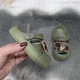Крокси сабо дитячі для хлопчика Dago Style кольору хакі піна ЕВА 24р (15 см) 7149 - зображення 3