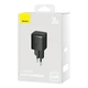 Сетевое зарядное устройство на 30W QC+ PD (Type-C) блок питания Cube Pro Fast Charger черный, Baseus (CCXF000301) - изображение 6