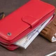 Вертикальный вместительный кошелек из кожи женский ST Leather 19306 Красный - изображение 8