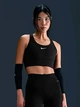 Спортивный топ для бега женский Nike Swoosh Pocket HF5360-010 L Черный (0197602796629) - изображение 1