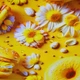 Водоотталкивающая скатерть Донат желтый, 140х170 см, эффект тефлона, антипятно - изображение 7