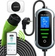 Мобільний зарядний пристрій для електромобіля Qoltec EV з регулюванням 2 в 1 Type 2 3.5 кВт 5 м (5901878524351) - зображення 5