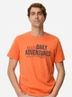 Футболка хлопковая длинная мужская Camel Active T-shirts 1/2 sleeves 409700-7T17-66 XL Оранжевая с принтом (4063366239886) - изображение 1