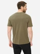 Футболка хлопковая длинная мужская Camel Active T-shirts 1/2 sleeves 409700-7T02-35 M Оливковая с принтом (4063366239213) - изображение 2