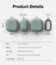 Чехол Ringke Onyx Magnetic для Samsung Galaxy Buds 4/4 Pro Sage Green (EC126304RS) - изображение 2