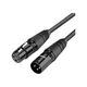 Мультимедійний кабель XLR M to XLR F 5.0m AV130 black Ugreen - зображення 1