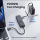 USB-хаб Ugreen Revodok 6-in-1 CM818 Grey 4K 60Hz - зображення 3