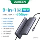 USB-хаб Ugreen 9-in-1 CM639 Grey 4K 60Hz - зображення 1