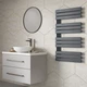 Рушникосушка дизайнерська Ideale Lucia 11 12/1041/600 антрацит - изображение 1