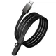 Дата кабель Hoco U150 Exquisite side plug and stand USB to Type-C 36W (1.2m) Black - зображення 6
