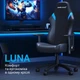 Крісло ігрове Anda Seat Luna Black/Blue Size L - зображення 10