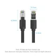Патч-корд 1м, S/FTP cat 8 RJ-45 black VENTION (IKKBF) - зображення 6