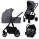 Универсальная коляска 3 в 1 Lionelo AMBER PLUS GREY GRAPHITE - изображение 1