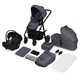 Универсальная коляска 3 в 1 Lionelo AMBER PLUS GREY GRAPHITE - изображение 4