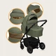 Универсальная коляска 3 в 1 Lionelo AMBER PLUS GREEN FOREST - изображение 1