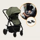 Универсальная коляска 3 в 1 Lionelo AMBER PLUS GREEN FOREST - изображение 5