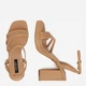 Женские босоножки Nine West TS6197-01 5906751132647 38 25.3 см Бежевые (5906751132715) - изображение 5