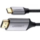 Кабель Ugreen MM142 USB-C to HDMI Aluminum Shell 1.5m Чорний (50570) - зображення 1