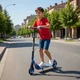 Самокат двоколісний Best Scooter Rio R-31420 з ручним гальмом та амортизатором, колеса PU 145 мм, складаний - изображение 2