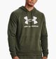 Кофта мужская Under Armour Hooded Sweatshirt Ua Rival Fleece Logo Hd-Grn Olive M Оливковий 1379758-390 - изображение 1
