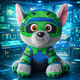 Мягкая плюшевая игрушка Мега Рокки (Rocky) Щенячий Патруль Paw Patrol DOG SWAT 25 см 31-00-1 - изображение 1