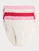 Набір бавовняні трусики Marks&Spencer модель High legs 18(46) 5 шт pink mix 0220 - зображення 1