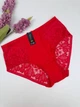 Сліпи з квітковим мереживом 8204, 4XL (ОС 126-133), Червоний - зображення 1