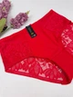 Сліпи з квітковим мереживом 8204, 4XL (ОС 126-133), Червоний - зображення 2